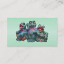 Buscar ranas tarjetas de visita Sapo