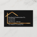 Buscar tejado tarjetas de visita Techado