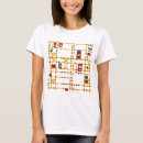 Buscar mondrian camisetas Azul