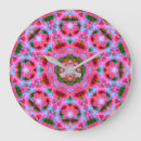 Buscar rojo brillante relojes de pared Para ella