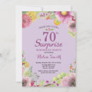 Buscar 70th birthday invitaciones Elegante