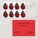 Buscar ladybug tarjetas de visita Naturaleza