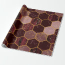 Buscar hexágono papel de regalo Vintage