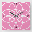 Buscar espiral relojes de pared Rosa