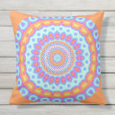 Buscar naranja mandala cojines Caleidoscopio