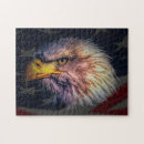 Buscar banderas americanas puzzles Águila calva