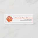 Buscar flores anaranjadas tarjetas de visita Perfil