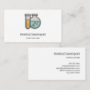 Buscar química tarjetas de visita Científico