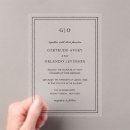 Buscar blanco y negro elegante boda invitaciones Moderno