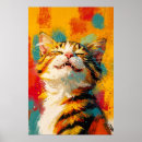 Buscar gato abstracto posters Pintura