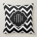 Buscar zigzag blanco y negro cojines Chevron