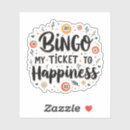Buscar bingo pegatinas Amantes de bingo