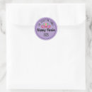 Buscar happy purim pegatinas Morado
