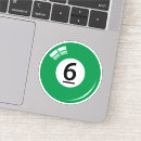 Buscar número 6 pegatinas Seis