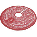 Buscar brillante faldas arbol navidad Rojo y blanco