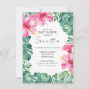 Buscar hibisco hawaiano invitaciones Para ella