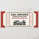 Buscar boleto de tren invitaciones Vintage