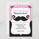 Buscar bigote retro invitaciones Negro