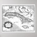 Buscar mapa del caribe vintage posters Viejo