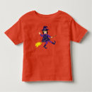 Buscar bruja con escoba camisetas Para niños