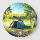 Buscar campaña relojes de pared Acampada