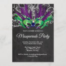 Buscar máscara azul del carnaval invitaciones Mascarada