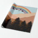 Buscar paisaje papel de regalo Rústico