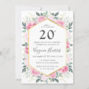 Buscar 20 invitaciones de cumpleaños Acuarela