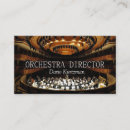 Buscar director musical tarjetas de visita Orquesta