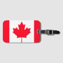 Buscar bandera canadiense etiquetas para maletas Canadá