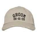 Buscar boda de la fecha gorras Novio