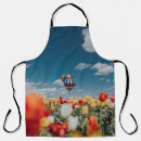 Buscar tulipanes delantales Azul