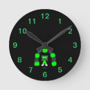 Buscar tréboles relojes de pared Día de san patricio
