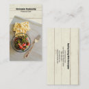 Buscar mesa tarjetas de visita Cocinero