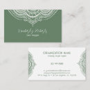 Buscar mandala verde tarjetas de visita Elegante