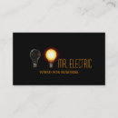 Buscar electricista comercial tarjetas de visita Luz