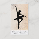 Buscar bailarín ballet de tarjetas de visita Bailarina profesional