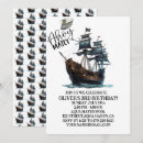 Buscar barco pirata invitaciones Niño