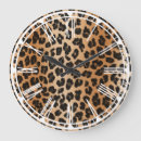 Buscar leopardo relojes de pared Estampado de animales