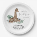 Buscar giraffe papel platos Boho