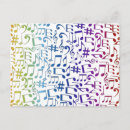 Buscar notas musicales postales Colorido