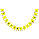 Buscar amarillo y negro banderines Cumpleaños