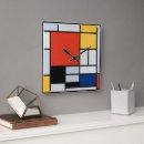 Buscar mondrian relojes de pared Abstracto