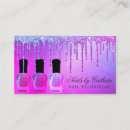 Buscar esmalte uñas de tarjetas de visita Salón de belleza