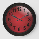 Buscar color rojo oscuro relojes de pared Elegante