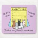 Buscar conejo divertido alfombrillas de raton Conejos