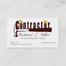 Buscar del contratista tarjetas de visita General y unisex