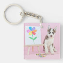 Buscar husky siberiano llaveros Pintura