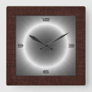 Buscar acero relojes de pared Brillante