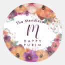 Buscar happy purim pegatinas Colorido